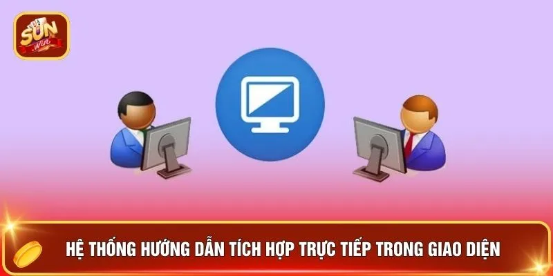 Hệ thống hướng dẫn tích hợp trực tiếp trong giao diện