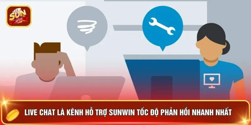 Live Chat là kênh hỗ trợ SUNWIN tốc độ phản hồi nhanh nhất 