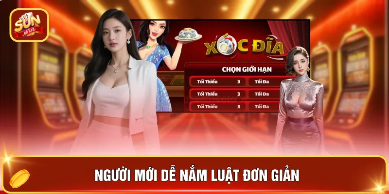 Xóc Đĩa SUNWIN - Trải Nghiệm Livestream Full HD Trong 2026 3 Người mới dễ nắm luật đơn giản